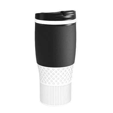 Thermobecher RETUMBLER-myBAYAMO GRANDE II, schwarz/weiß