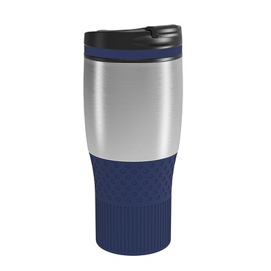 Thermobecher RETUMBLER-myBAYAMO GRANDE II, silber/dunkelblau