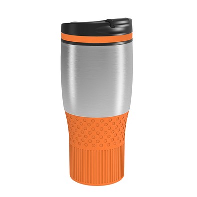 Thermobecher RETUMBLER-myBAYAMO GRANDE II, silber/orange