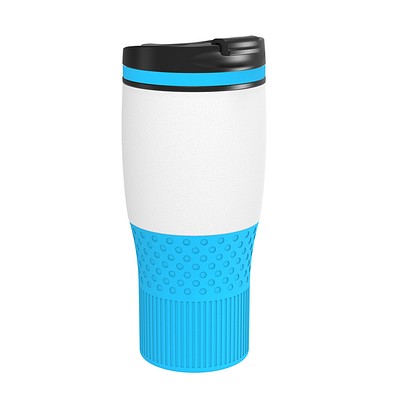 Thermobecher RETUMBLER-myBAYAMO GRANDE II, weiß/hellblau