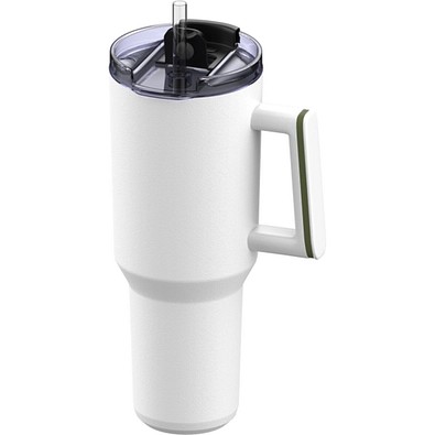 Thermobecher RETUMBLER-myKINGS CANYON 1200, weiß, Ring dunkelgrün