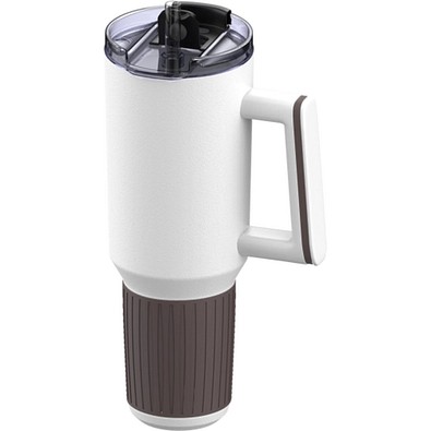 Thermobecher RETUMBLER-myKINGS CANYON 900, weiß/braun