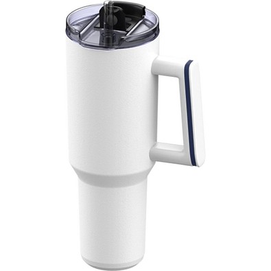 Thermobecher RETUMBLER-myKINGS CANYON 900, weiß, Ring dunkelblau