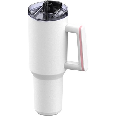 Thermobecher RETUMBLER-myKINGS CANYON 900, weiß, Ring hellmagenta
