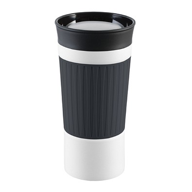 Thermobecher RETUMBLER-myKINGSTON, weiß, dunkelgrau