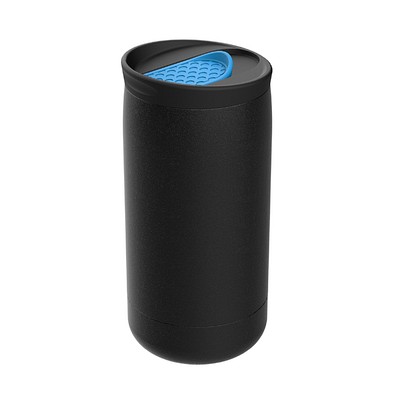 Thermobecher RETUMBLER-myNIZZA, schwarz/hellblau