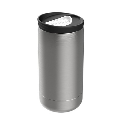 Thermobecher RETUMBLER-myNIZZA, silber/weiß