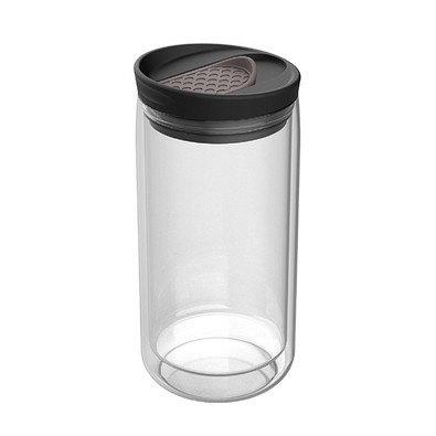 Thermobecher RETUMBLER-myNIZZA, transparent/braun