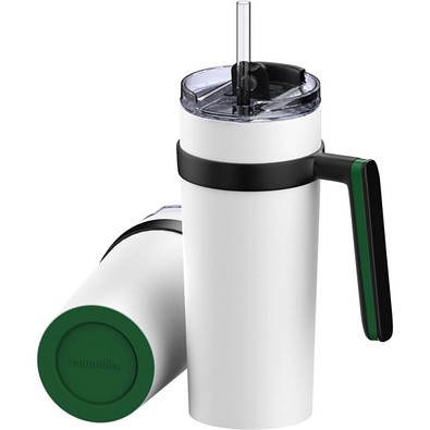Thermobecher RETUMBLER-myORINOCO CERAMIC, weiß/grün