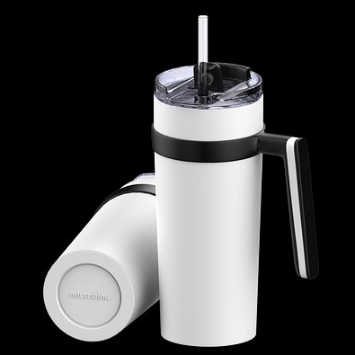 Thermobecher RETUMBLER-myORINOCO CERAMIC, weiß/weiß