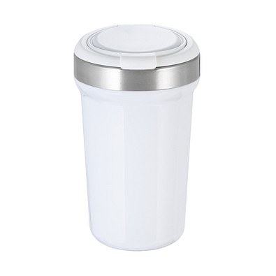 Thermobecher RETUMBLER-myVIVERO, silber/weiß