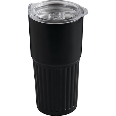 Thermobecher Wave Line, Schwarz