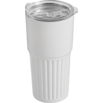 Thermobecher Wave Line, Weiß