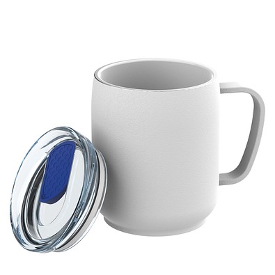 Thermotasse RETUMBLER-myNIZZA CERAMIC, weiß/blau