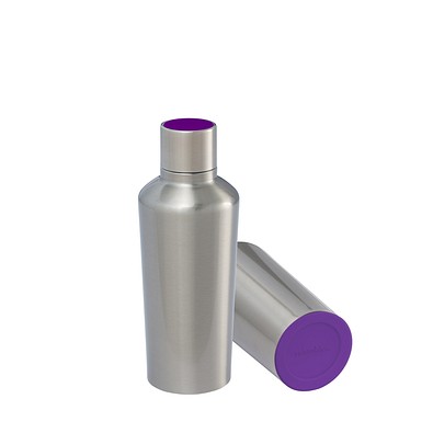 Thermotrinkflasche RETUMBLER-myDRINQEO 500, silber/lila