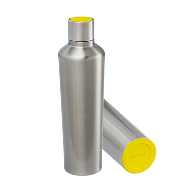 Thermotrinkflasche RETUMBLER-myDRINQEO 770, silber/gelb