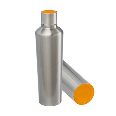 Thermotrinkflasche RETUMBLER-myDRINQEO 770, silber/orange