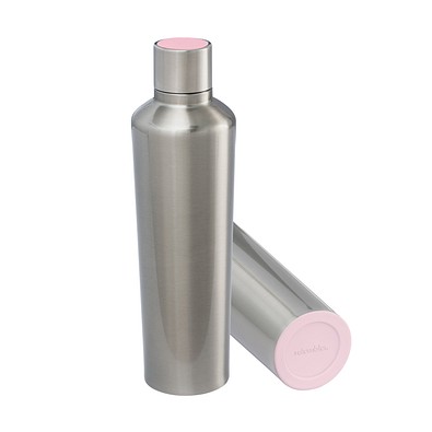 Thermotrinkflasche RETUMBLER-myDRINQEO 770, silber/rosa