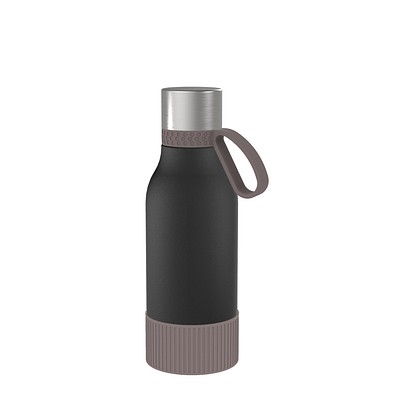 Thermotrinkflasche RETUMBLER-myNIZZA II 420 CERAMIC, schwarz/braun/braun
