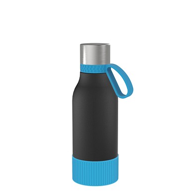 Thermotrinkflasche RETUMBLER-myNIZZA II 420 CERAMIC, schwarz/hellblau/hellblau