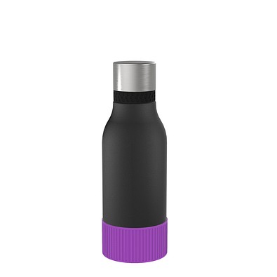 Thermotrinkflasche RETUMBLER-myNIZZA II 420 CERAMIC, schwarz, Sleeve lila