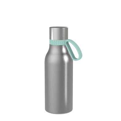 Thermotrinkflasche RETUMBLER-myNIZZA II 420 CERAMIC, silber, Ring mint