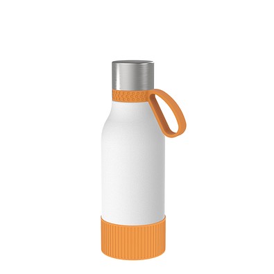 Thermotrinkflasche RETUMBLER-myNIZZA II 420 CERAMIC, weiß/orange/orange