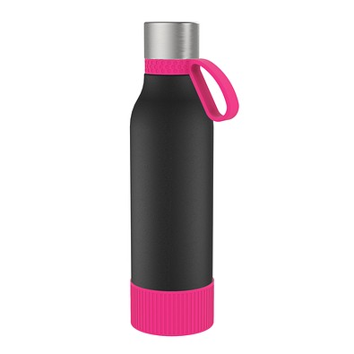 Thermotrinkflasche RETUMBLER-myNIZZA II 600 CERAMIC, schwarz/magenta/magenta