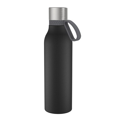 Thermotrinkflasche RETUMBLER-myNIZZA II 600 CERAMIC, schwarz, Ring anthrazit