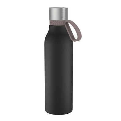 Thermotrinkflasche RETUMBLER-myNIZZA II 600 CERAMIC, schwarz, Ring braun