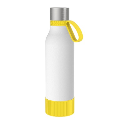 Thermotrinkflasche RETUMBLER-myNIZZA II 600 CERAMIC, weiß/gelb/gelb