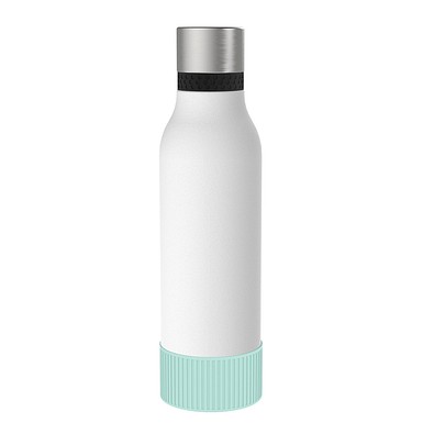 Thermotrinkflasche RETUMBLER-myNIZZA II 600 CERAMIC, weiß, Sleeve mint