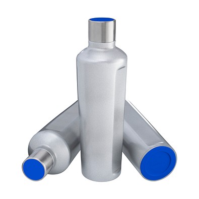 Thermotrinkflasche RETUMBLER-mySTEELONE, silber/blau