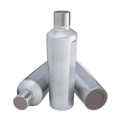 Thermotrinkflasche RETUMBLER-mySTEELONE, silber/braun