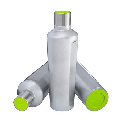 Thermotrinkflasche RETUMBLER-mySTEELONE, silber/hellgrün