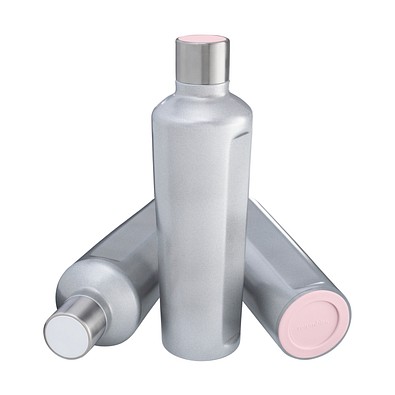 Thermotrinkflasche RETUMBLER-mySTEELONE, silber/rosa