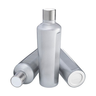 Thermotrinkflasche RETUMBLER-mySTEELONE, silber/weiß
