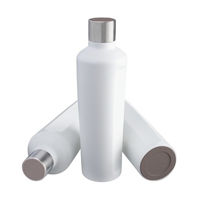 Thermotrinkflasche RETUMBLER-mySTEELONE, weiß/braun