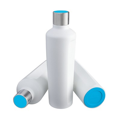 Thermotrinkflasche RETUMBLER-mySTEELONE, weiß/hellblau