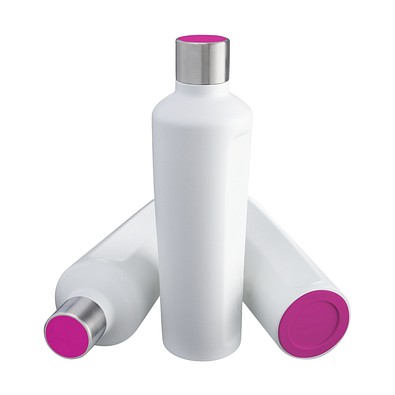 Thermotrinkflasche RETUMBLER-mySTEELONE, weiß/magenta