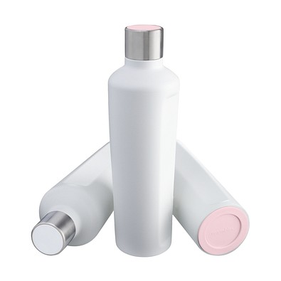 Thermotrinkflasche RETUMBLER-mySTEELONE, weiß/rosa
