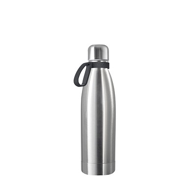 Thermotrinkflasche RETUMBLER-NIZZA, silber, Ring anthrazit
