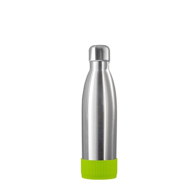 Thermotrinkflasche RETUMBLER-NIZZA, silber, Sleeve hellgrün