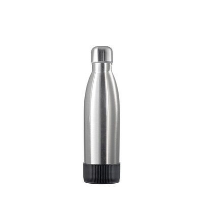 Thermotrinkflasche RETUMBLER-NIZZA, silber, Sleeve schwarz
