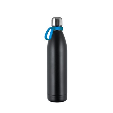 Thermotrinkflasche RETUMBLER-NIZZA XL, schwarz/hellblau