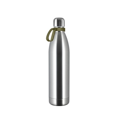 Thermotrinkflasche RETUMBLER-NIZZA XL, silber/dunkelgrün