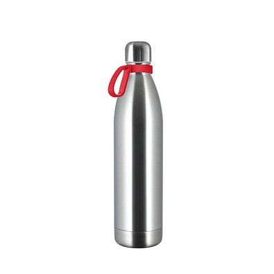 Thermotrinkflasche RETUMBLER-NIZZA XL, silber/rot