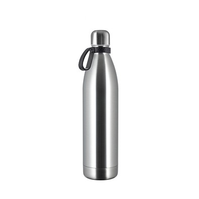 Thermotrinkflasche RETUMBLER-NIZZA XL, silber/schwarz