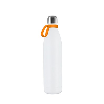 Thermotrinkflasche RETUMBLER-NIZZA XL, weiß/orange