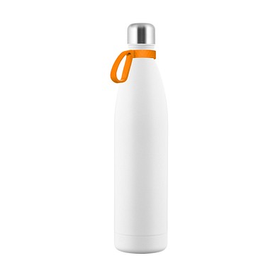 Thermotrinkflasche RETUMBLER-NIZZA XXL, weiß/orange